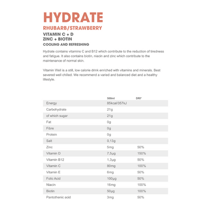 Vitamin Well - Hydrate - 12 Pack