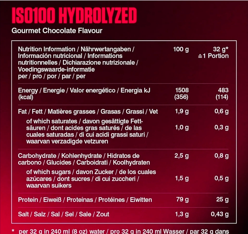 Dymatize ISO 100 Hydrolyzed Gourmet Vanilla 2264g - Whey Protein Hydrolysat + Isolat Powder