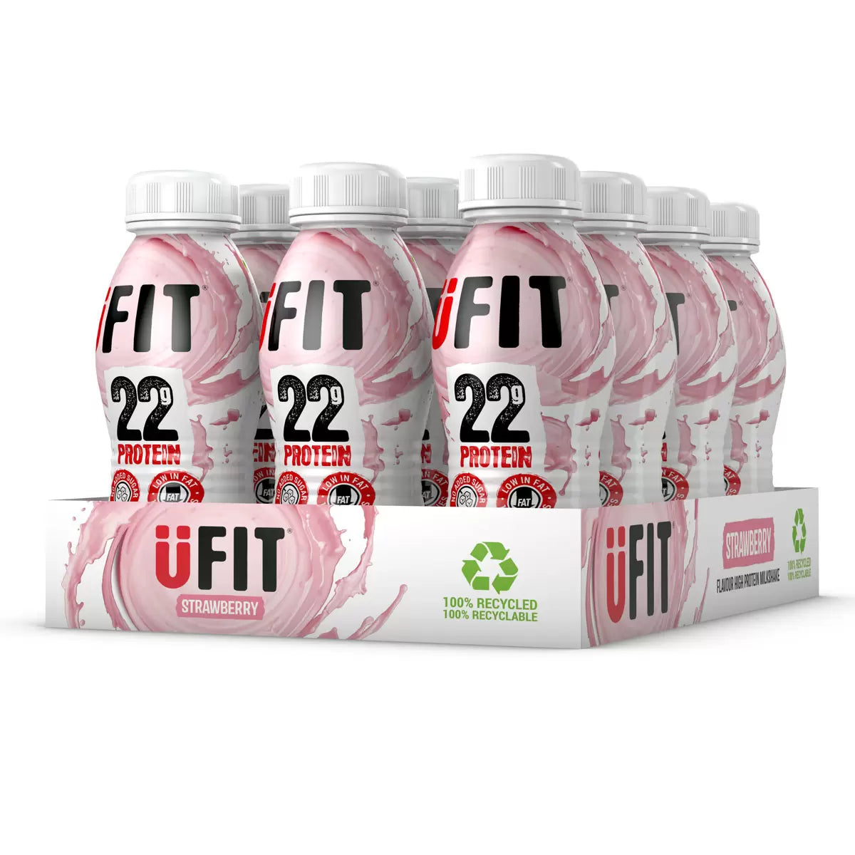 UFIT Strawberry Protein Shake 12 x 330ml